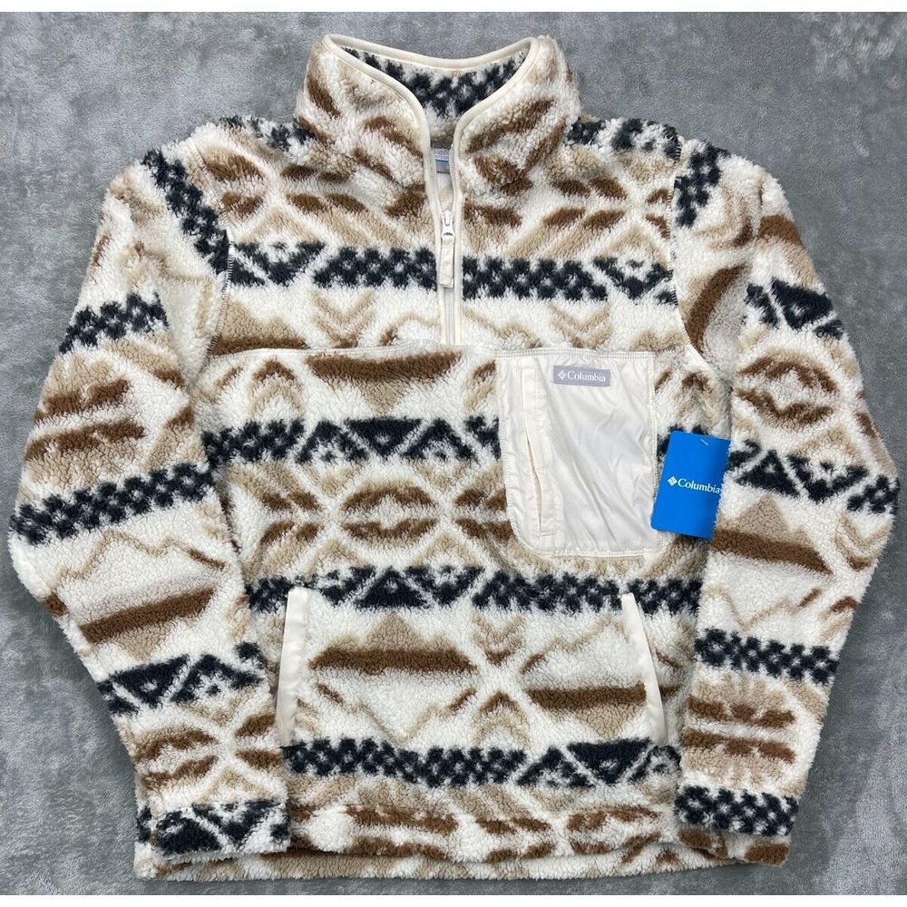NWT Columbia Women's West Bend 1/4 Zip Pullover‎ XL Southwest Pattern AL4910-191
